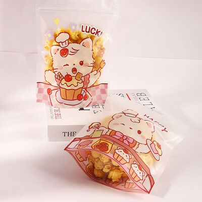 Custom Cookie Cellophane Gift Treat Bags voor Bakkerij Koekjes Chocolade Snacks Dessert Huisgemaakt Handwerk