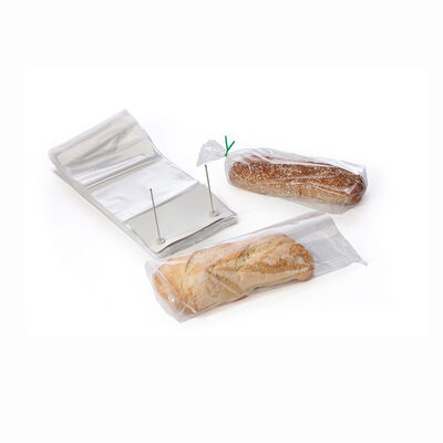 Custom Transparent LDPE Wicket Bread Bag voor bakkerijopslag OPP Sandwiches Broodzakken Print Food Packaging Bag met Twist