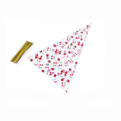Cello Cellophane Candy Cone Bag Speciale vorm Popcorn Bag Driehoek Plastic Clear Pastry Bag