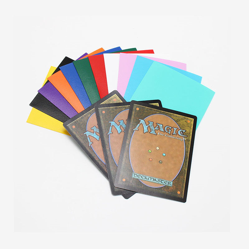 50 / 60 / 100 stuks Zwarte kaart mouwen Toploaders Voor Trading Card Afdichting Handle Top Open