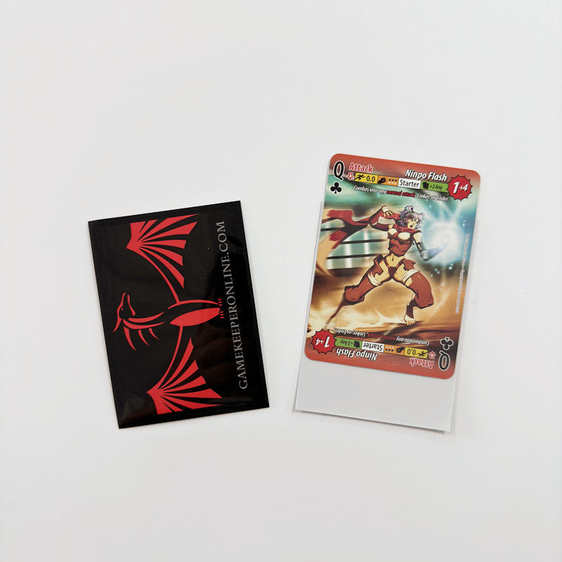 Soft Double Laser Waterproof Toploader voor 100pcs Custom Art Printed Sport Card Sleeves
