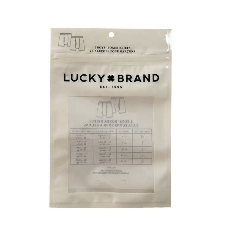 PET / CPP Custom Printed Zip Lock Bags Plastic Packaging Bags voor kleding en schoenen