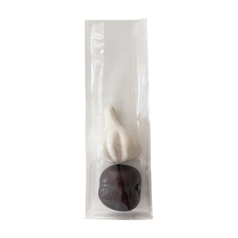 Custom Clear Flat Bottom Cellophane Bags Flat Bottom Stand Up Pouch voor snoep