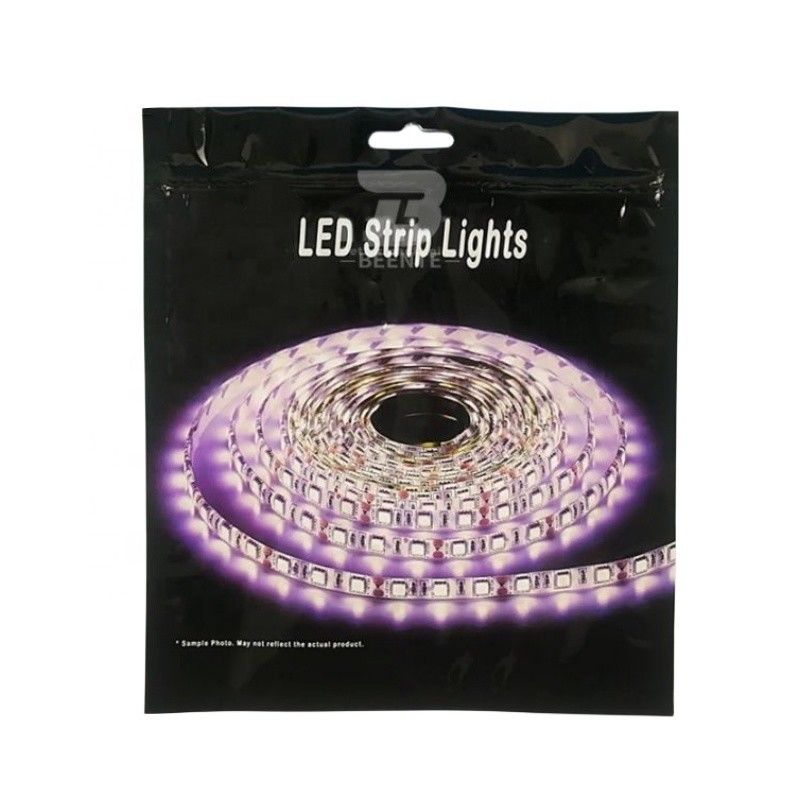 Gepersonaliseerde grootte LED-strips Zip Lock Plastic Foil Packaging Bags voor elektronische verpakkingen
