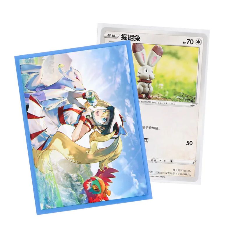 Custom Printed Pattern Clear Art Card Sleeves Fashion Style gemaakt van PP materiaal voor MTG Standard Size Game Card
