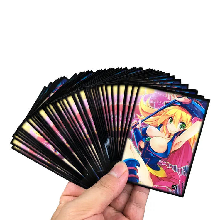 Gepersonaliseerde grootte Rood Zwart Twee-kleurig Kaartspel Hoesje Voor Mtg Yu-Gi-Oh TCG Kaarten Gepersonaliseerd Logo En Patroon Type
