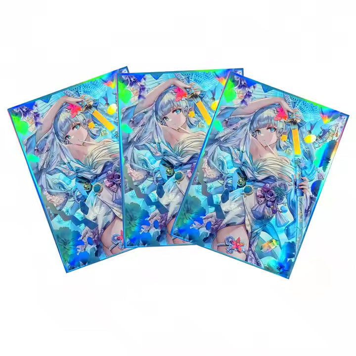 Custom 60ct Holographic Standard Size Cards voor MTG / TCG / PTCG Art Anime Printing Card Sleeves