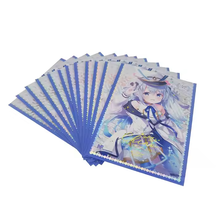 Custom High End Protector Laser Card Double Sleeves Voor Professionele Sportkaarten