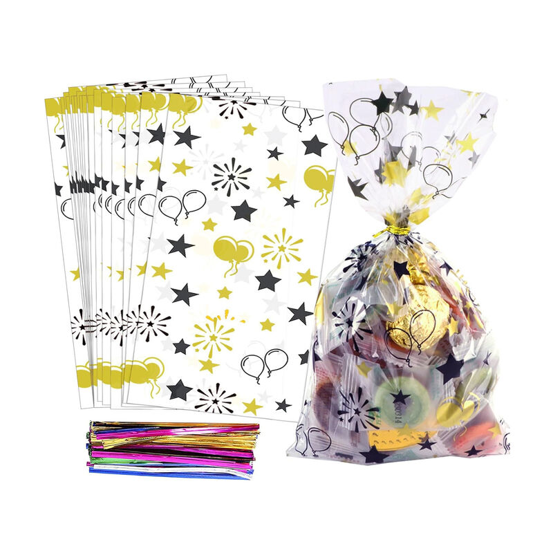 China Productie Op maat gedrukt helder Transparent Cello Candy Party Verjaardag Loot Chocolade